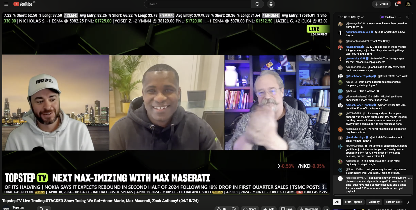 Topstep TV — Stacked Show with Anne-Marie & Max Maserati